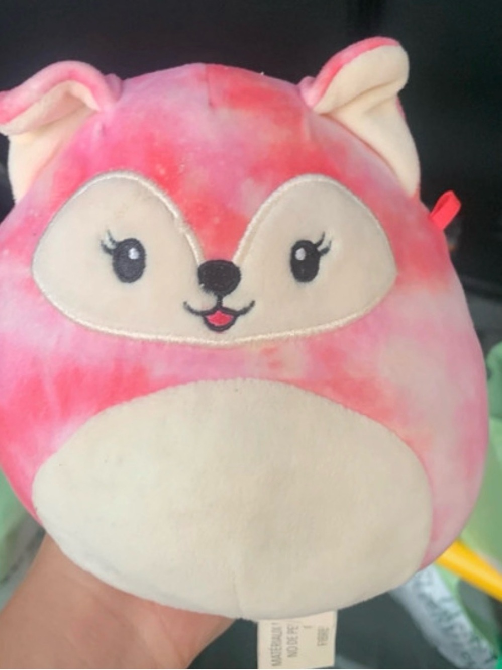 Squishmallows Pink and Cream Fox Plush